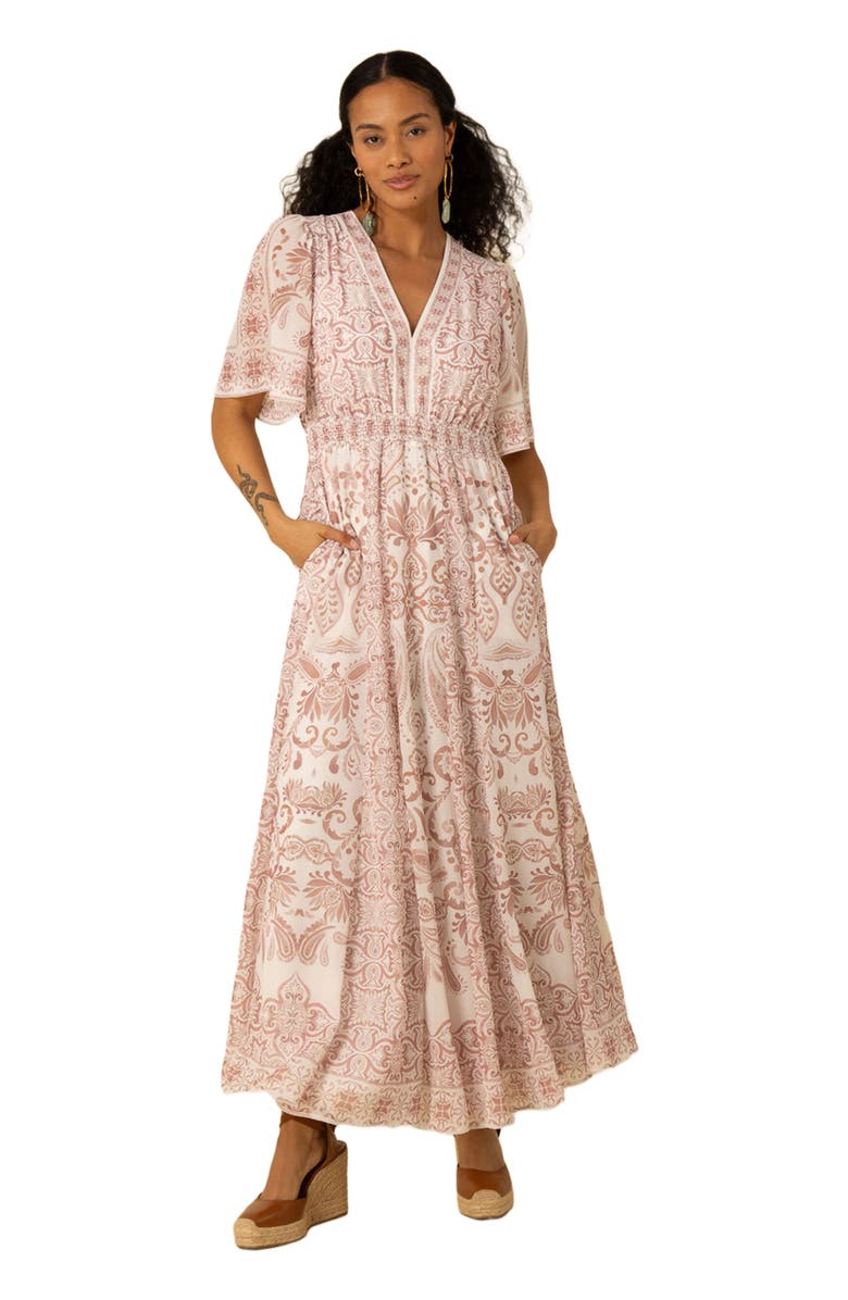 Halebob Ellis Chiffon Maxi Dress, Main, color, 