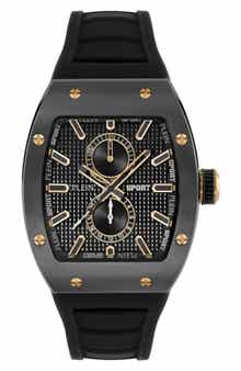 Stormbreaker Three Hand Quartz Silicone Strap Watch, 43mmx 52mm