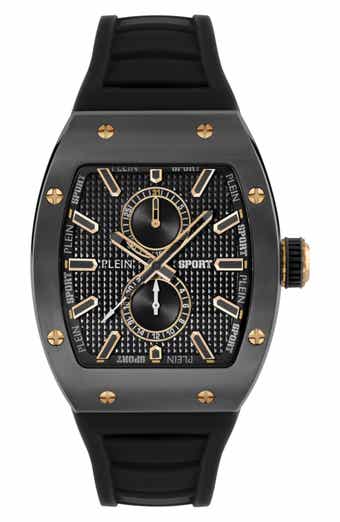 Stormbreaker Three Hand Quartz Silicone Strap Watch, 43mmx 52mm