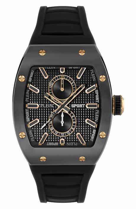 Stormbreaker Three Hand Quartz Silicone Strap Watch, 43mmx 52mm