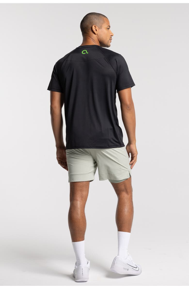 AVI Performance Pickleball Short Sleeve, Alternate, color, Black Beauty