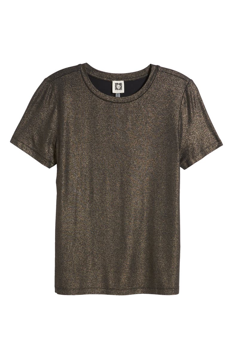 Anne Klein Foil Print T-Shirt, Main, color,