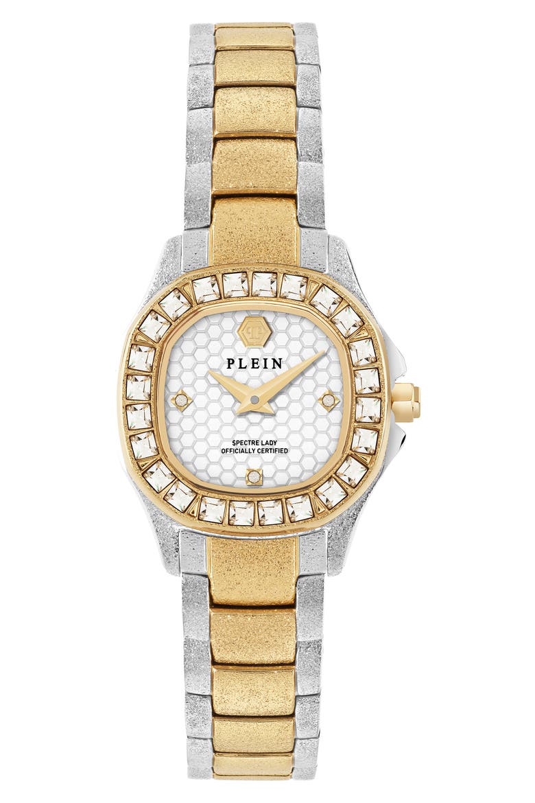 $pectre Crystal Bezel Two-Tone Bracelet Watch, 23mm, Main, color, TWO TONE