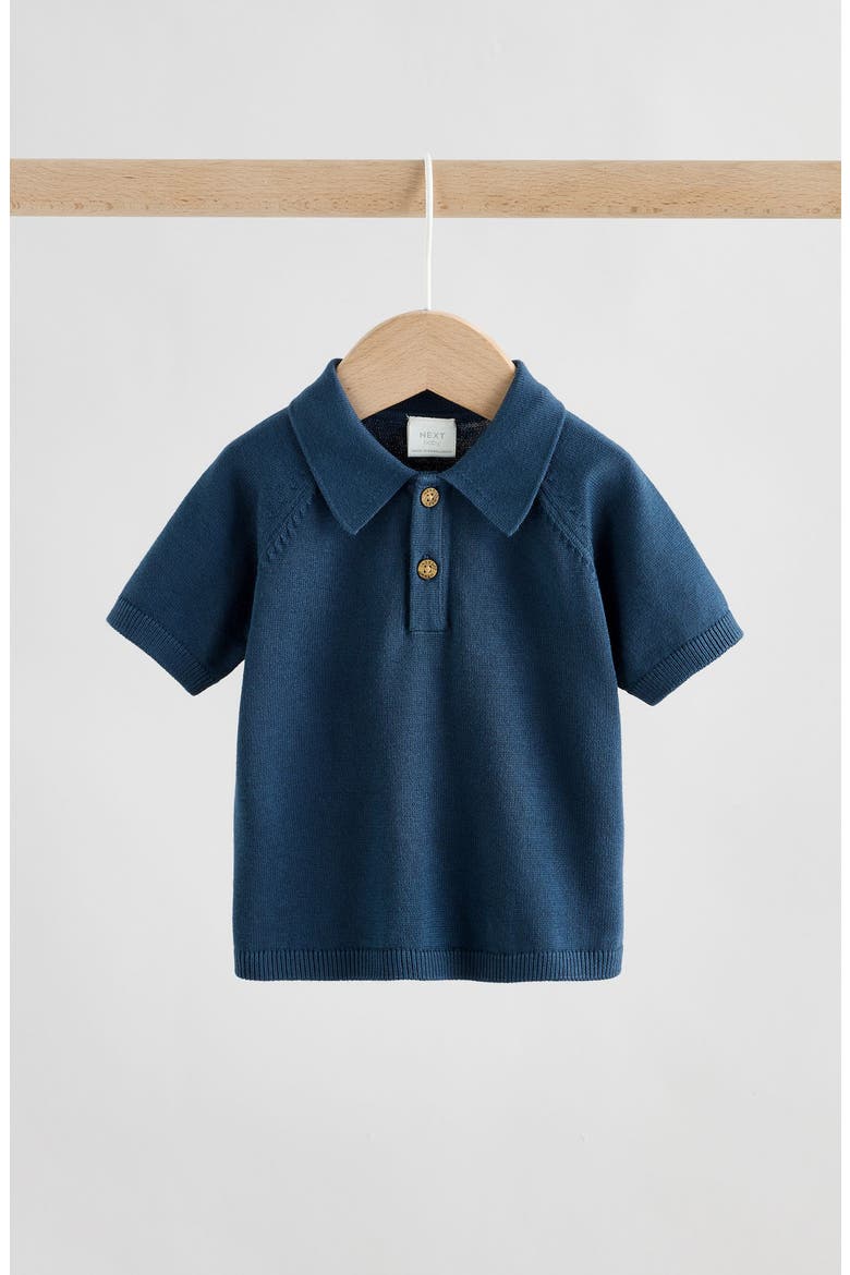 Polo & Shorts Set, Alternate, color, BLUE