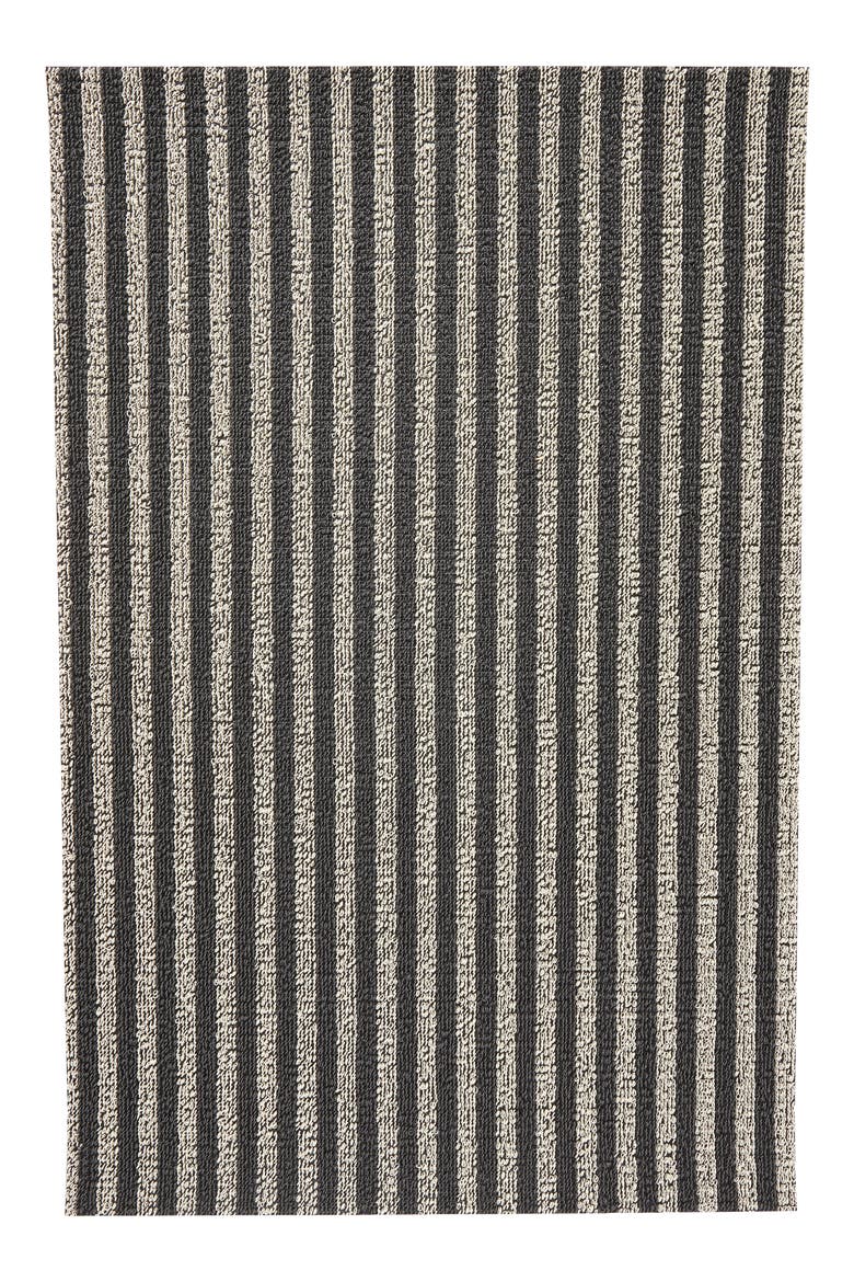 Breton Stripe Door Mat, Main, color, GRAVEL