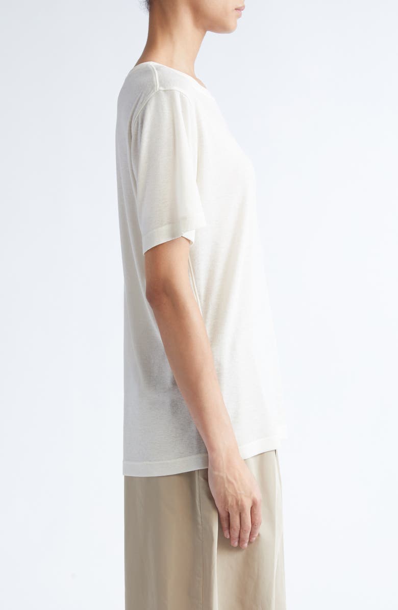 GIA STUDIOS Camille Jersey T-Shirt, Alternate, color, Ivory