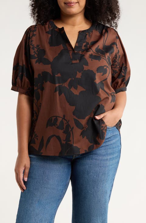 Somerton Floral Cotton Top (Plus)