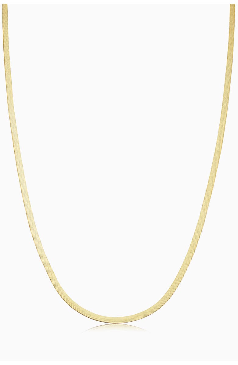 Oradina 10K Gold Park Avenue Herringbone Chain, Main, color, Yellow Gold