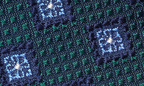 Duchamp Floral Silk Tie In Blue