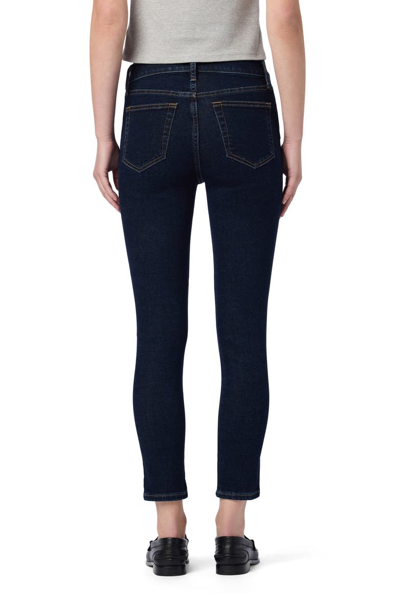 High Waist Ankle Skinny Jeans, Alternate, color, DARK INDIGO