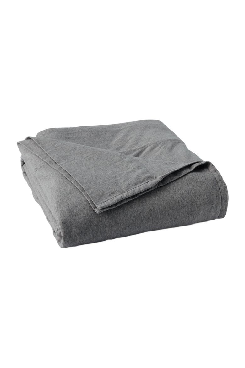 Organic Cotton Organic Favorite Tee Jersey Flat Sheet, Main, color, Medium Grey Heather