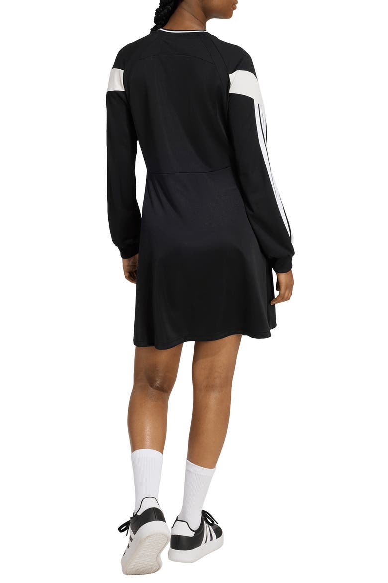 House of Tiro Long Sleeve Dress, Alternate, color, BLACK/ OFF WHITE
