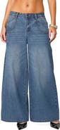 EDIKTED Jayden Low Rise Wide Leg Jeans