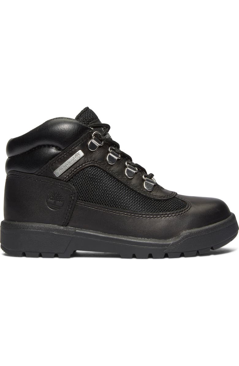 Timberland Kids' Field Mixed Media Boot, Alternate, color, Black