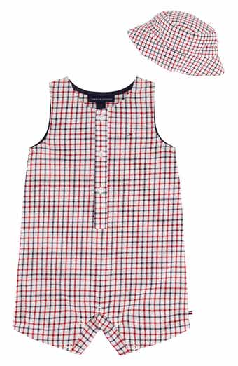Tommy Hilfiger Printed Sunsuit & Hat Set