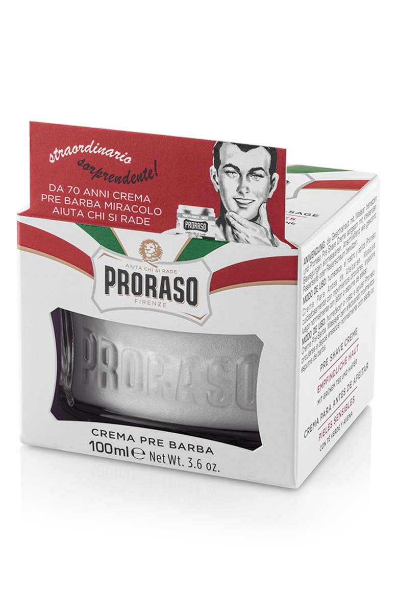 Proraso Men's Grooming Pre-Shave Cream for Sensitive Skin, Alternate, color, 