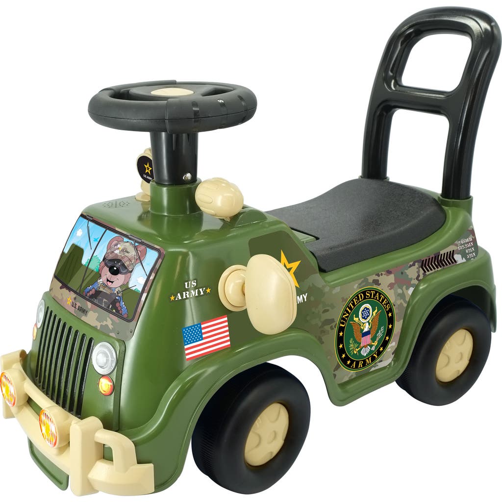 Kiddieland Lights N' Sounds Activity Truck U.s. Army, Foottofloor Rideon
