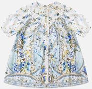 Camilla Kids Puff Sleeve Shirt Dress W Pintucks