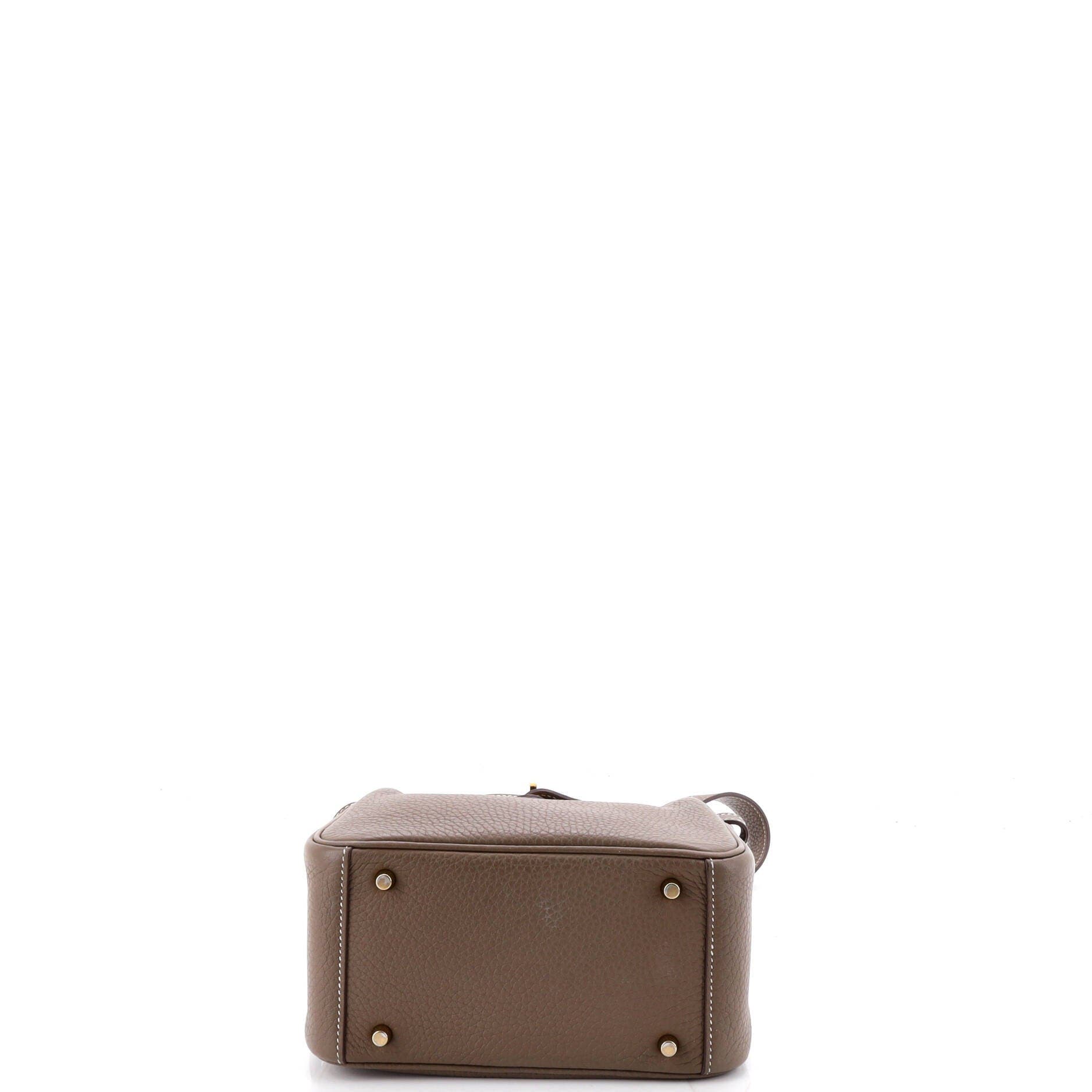 Pre-Owned Hermes Lindy Bag Clemence Mini, Alternate, color, Etoupe
