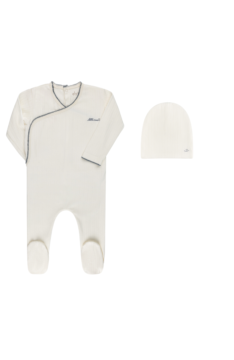Ely's & Co. Cotton Little One Collection - Footie + Beanie, Main, color,
