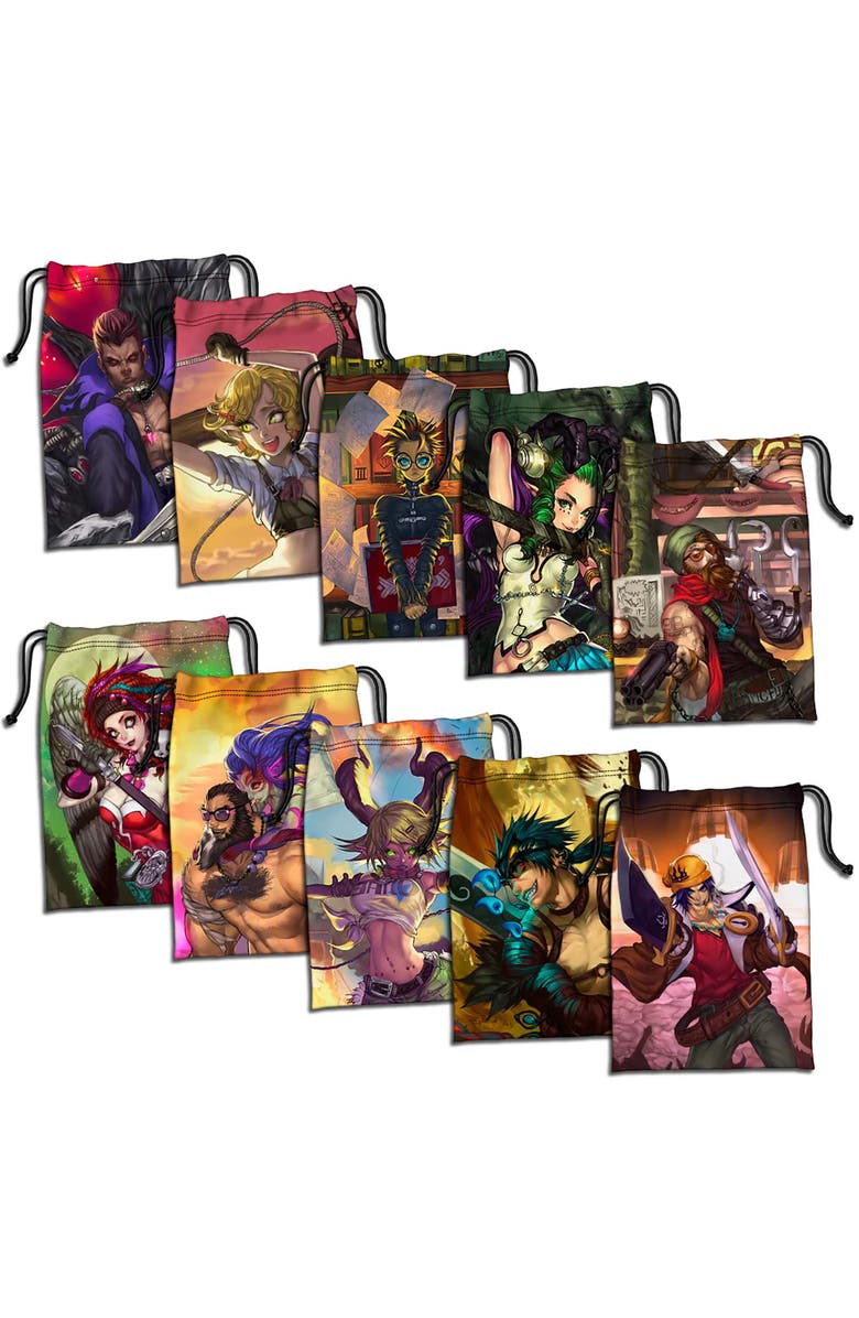 Middara Adventurer Tuck Bags 10Pc Drawstring Set, Alternate, color, Multicolored