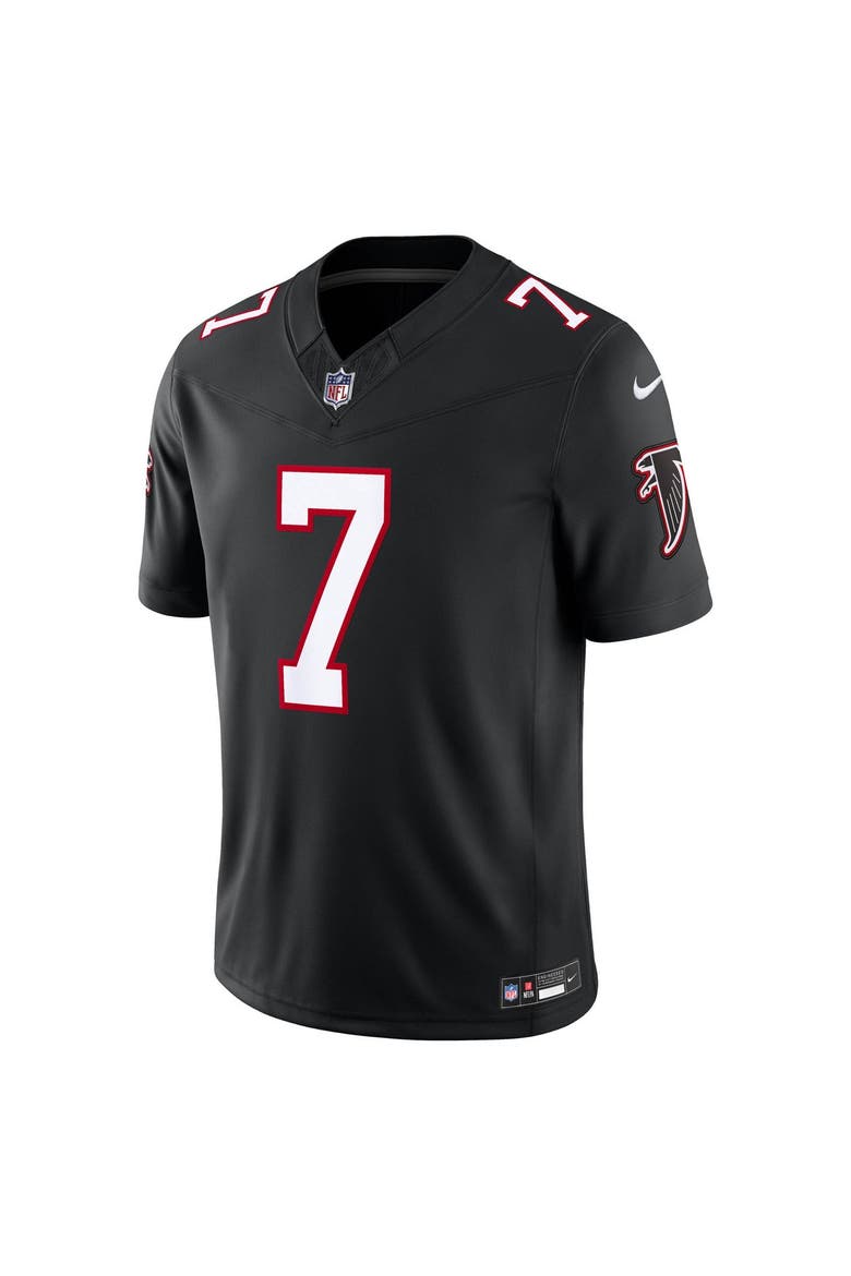 Men's Nike Bijan Robinson Black Atlanta Falcons Alternate Throwback Vapor F.U.S.E. Stitched Limited Jersey, Alternate, color, Black