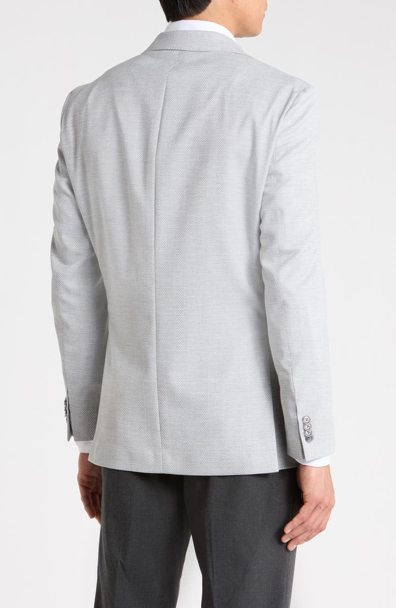 Michael Kors Textured Two-Button Sport Coat, Alternate, color, Silver Grey