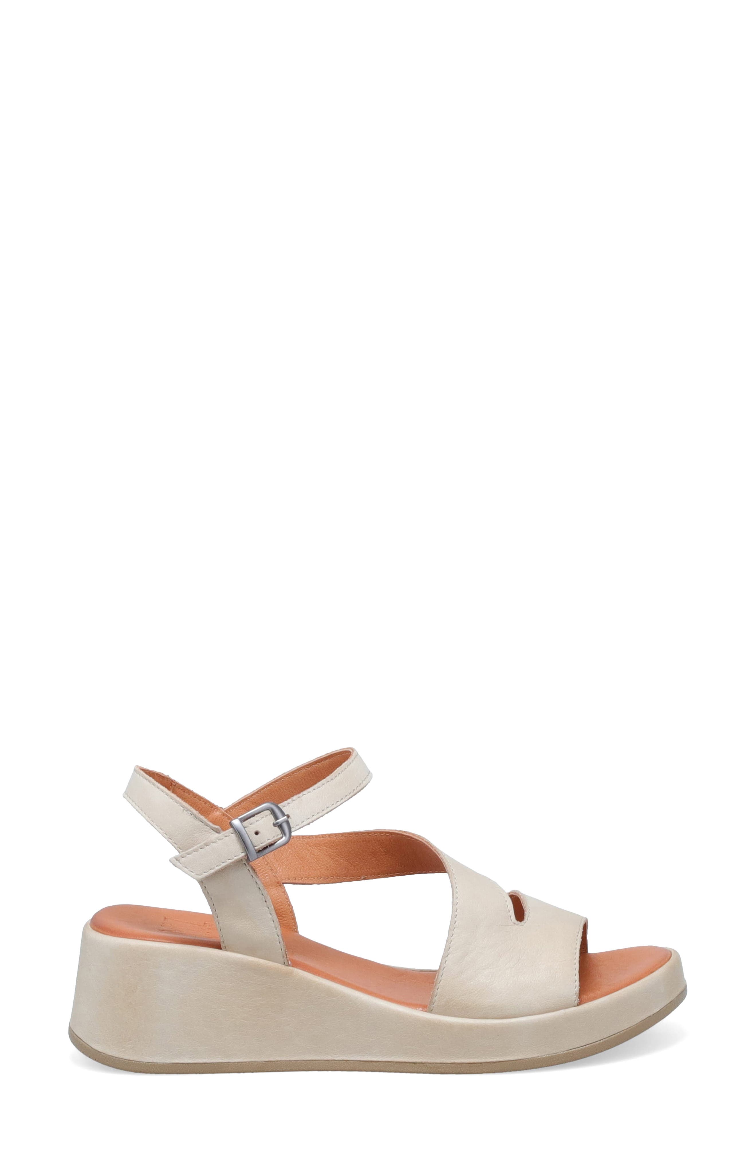 Preston Ankle Strap Wedge Sandal, Alternate, color, LATTE