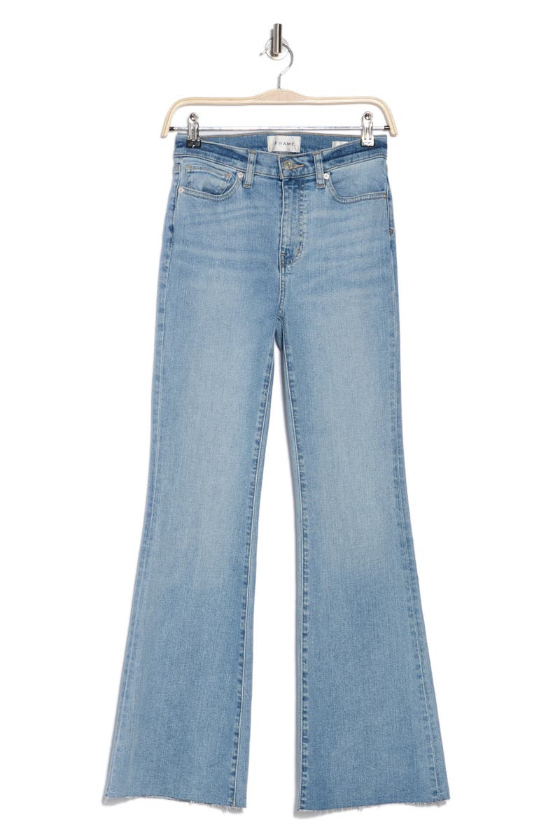 FRAME Le Easy Raw Hem Flare Leg Jeans, Alternate, color,