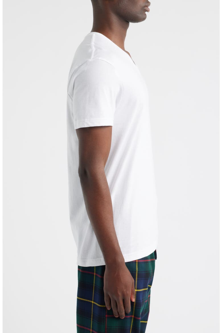 3-Pack Cotton V-Neck T-Shirts, Alternate, color, WHITE