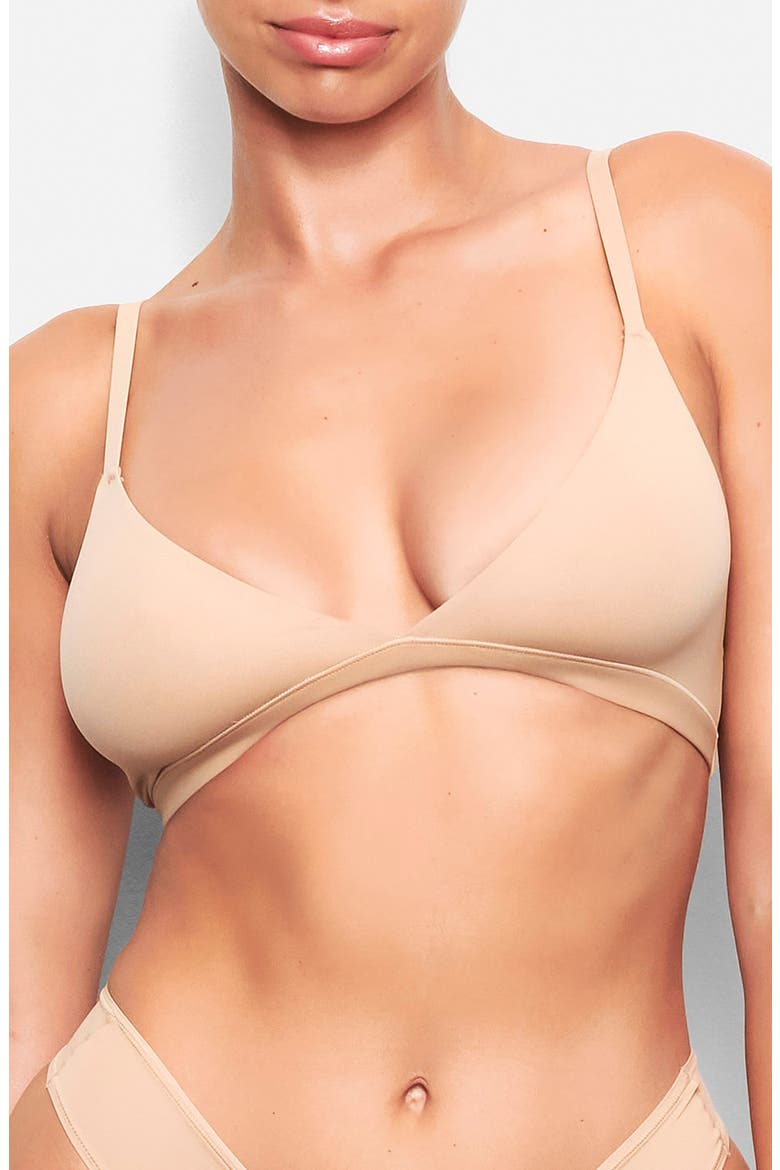 Fits Everybody Triangle Bralette, Main, color, CLAY