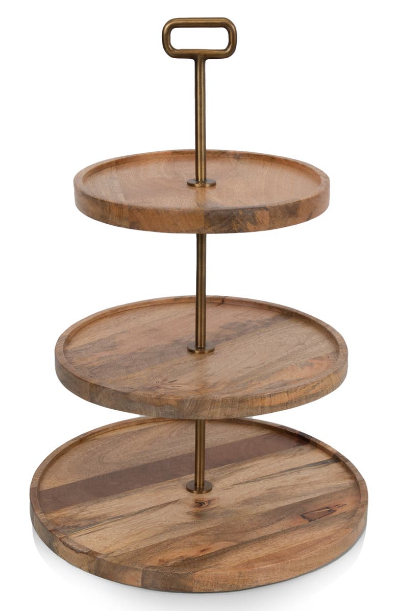 Picnic Time Tapas Serving Tray, Alternate, color, Brown