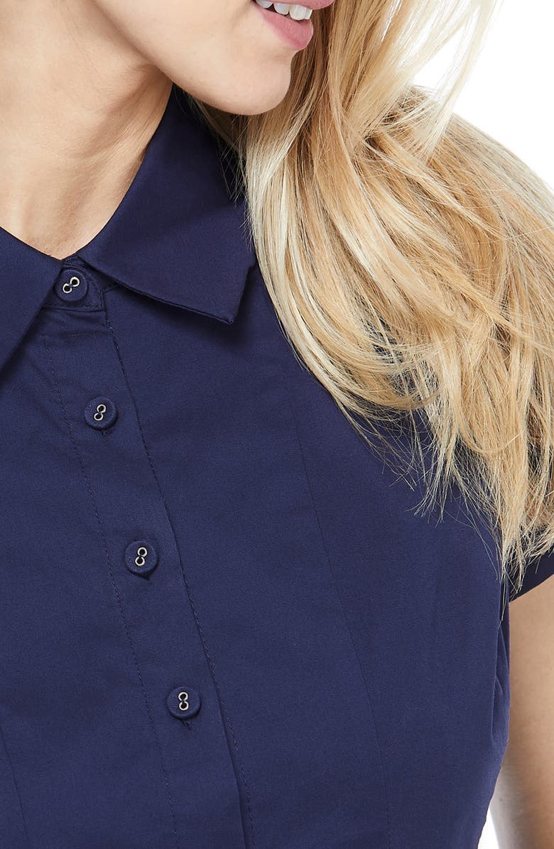 Gal Meets Glam Collection Fit & Flare Shirtdress, Alternate, color,