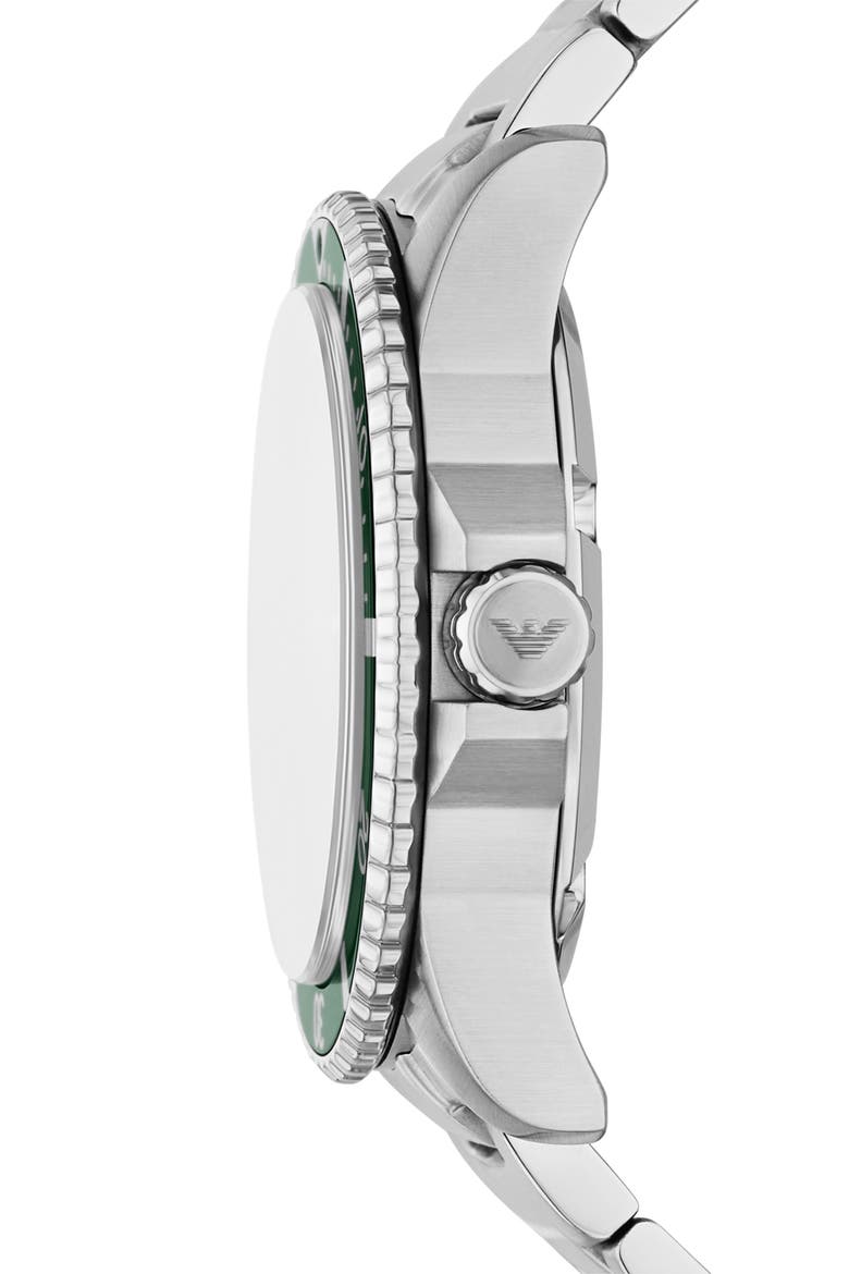 World Explorer Solar Bracelet Watch, 42mm, Alternate, color, SILVER