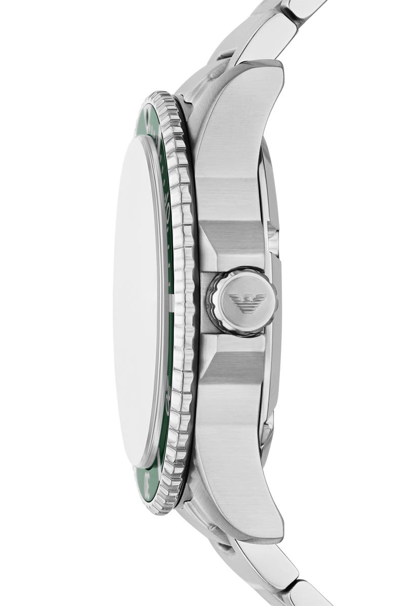 Emporio Armani World Explorer Solar Bracelet Watch, 42mm, Alternate, color, Silver