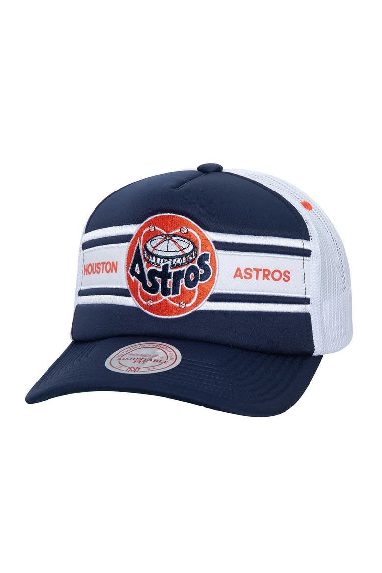 Men's   Navy Houston Astros Sideline Trucker Adjustable Hat, Main, color, Navy