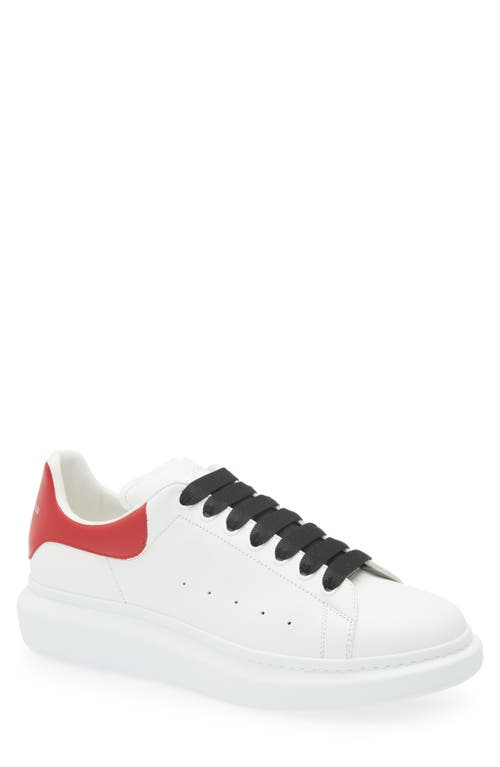Alexander Mcqueen Leather Sneakers In Off White/chilli
