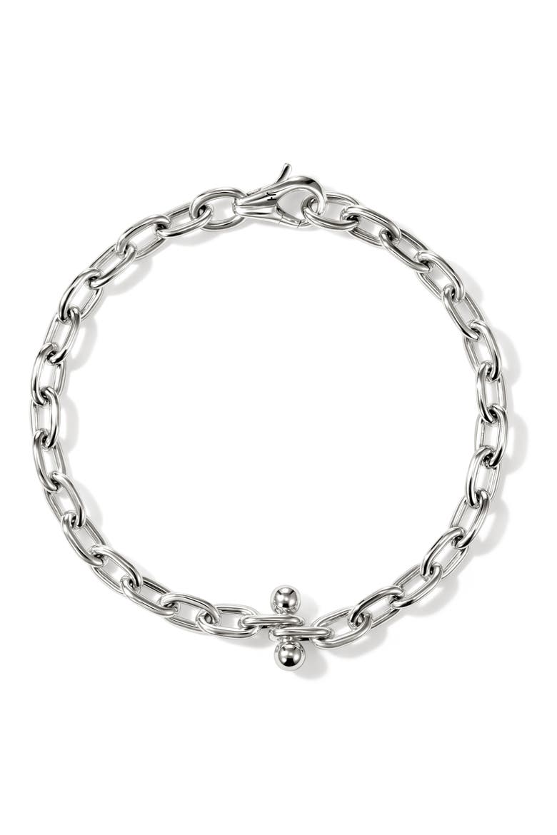 B&F x JH Screwball Link Bracelet, Sterling Silver, 8.7mm, Alternate, color, SILVER