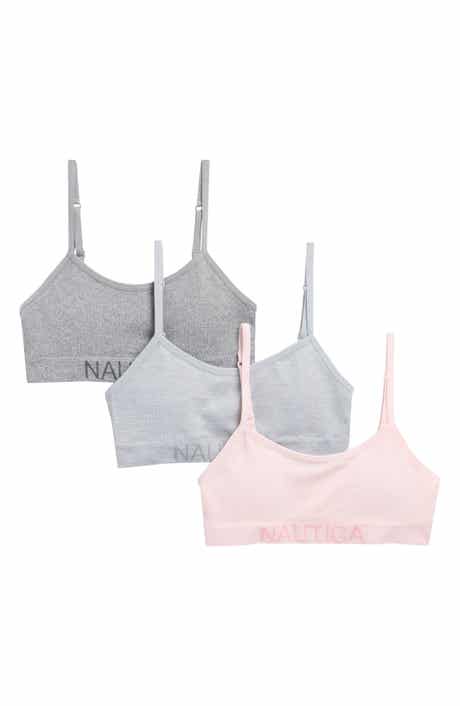 Nautica Kids' Assorted 3-Pack Seamless Bralettes