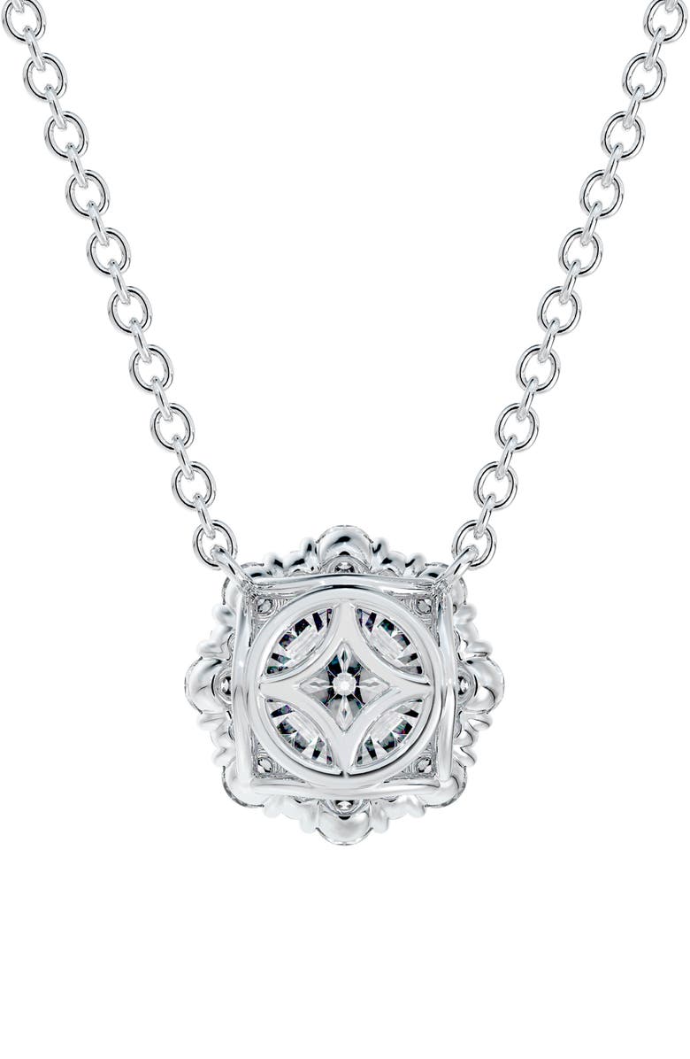 De Beers Forevermark Center of My Universe<sup>®</sup> Floral Halo Diamond Pendant Necklace, Alternate, color, 