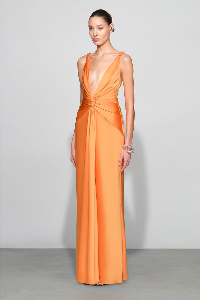 Tatum Gown, Alternate, color, Tangerine
