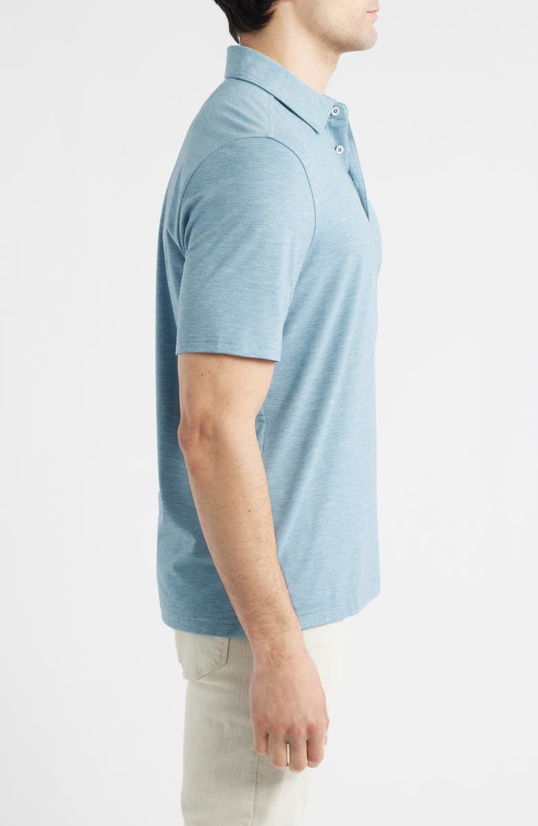 Johnston & Murphy XC Apex Performance Polo, Alternate, color, Green Heather