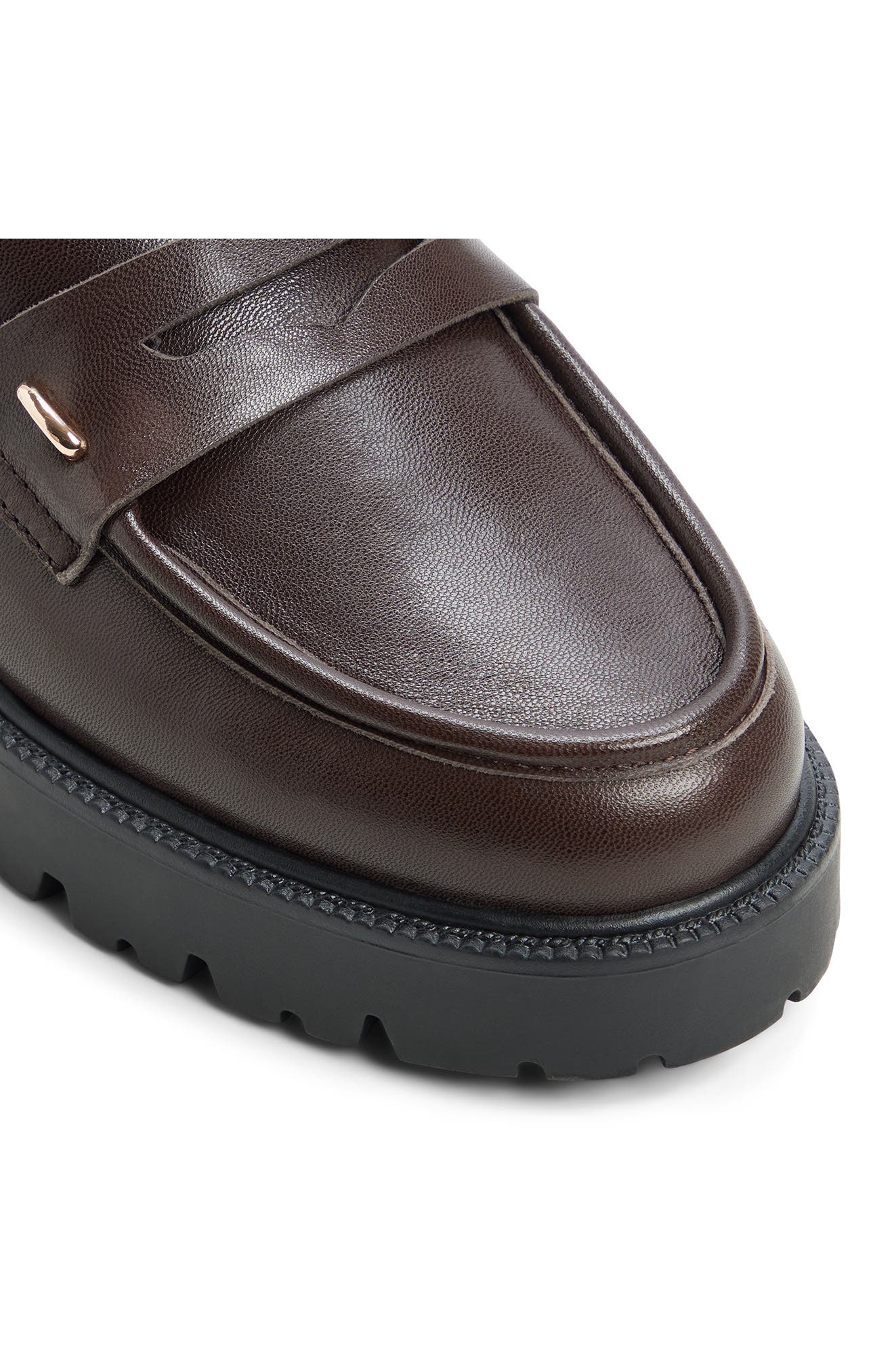 Lindie Penny Loafer, Alternate, color, DARK BROWN