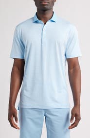 johnnie-O Reagan Stripe PREP-FORMANCE Golf Polo