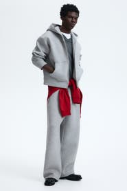 H&M Loose Fit Scuba Knit Zip-through Hoodie