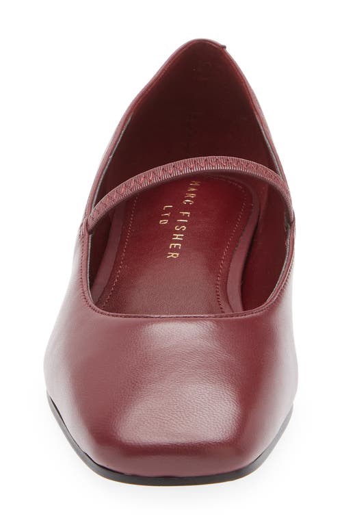 Marc Fisher Ltd Urella Mary Jane Flat In Burgundy