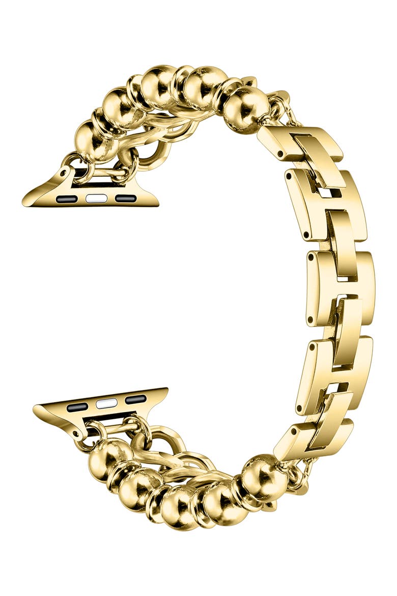 Liv Mixed Link Apple Watchband, Alternate, color, GOLD