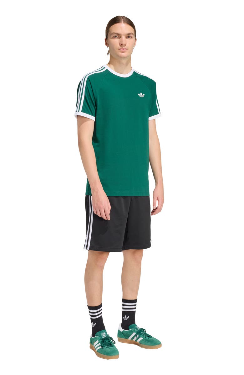 adidas 3-Stripes Cotton T-Shirt, Alternate, color, Collegiate Green
