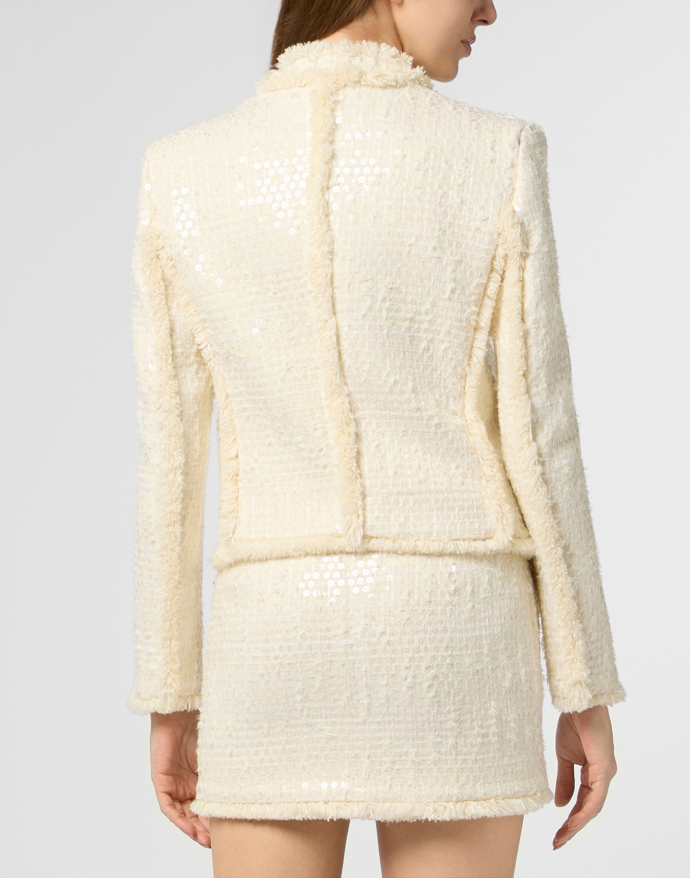 PHILIPP PLEIN Tweed Bolero Paillettes Women (Women) | Nordstrom