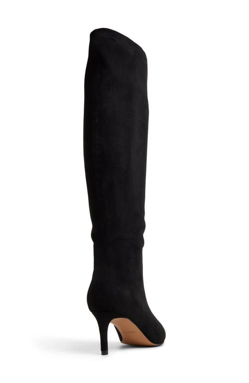 Aldo Kaylynn Pointed Toe Knee High Boot In Black